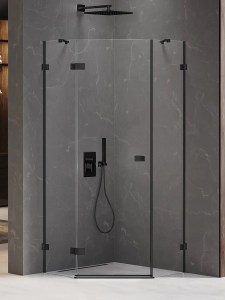 Avexa zuhanykabin fekete profillal